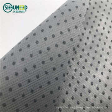 Rubber dotted anti-slip nonwoven fabric mat pp polypropylene spunbond nonwoven fabric for hometextile mattress doghouse